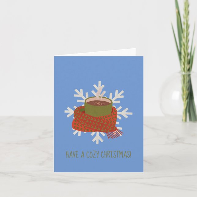 A Cup of Hot Cocoa for Christmas Card (Front)