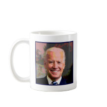 A cup of Joe coffee mug with image of Joe Biden
