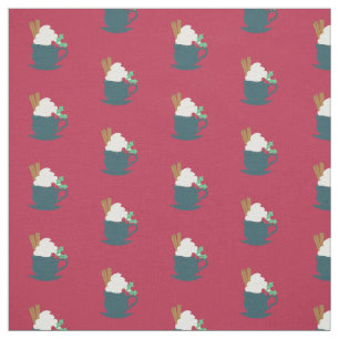 A Cup of Let It Snow Fabric