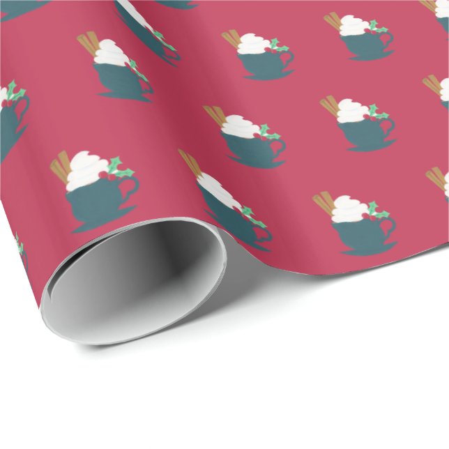A Cup of Let It Snow Wrapping Paper (Roll Corner)