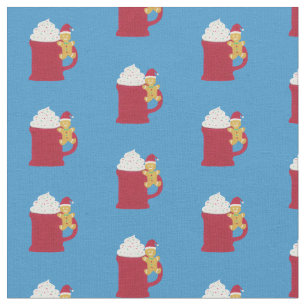 A Cup of Merry Christmas Fabric