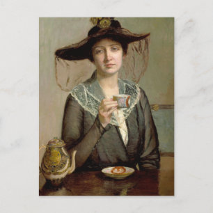 A Cup of Tea   Lilla Cabot Perry Postcard