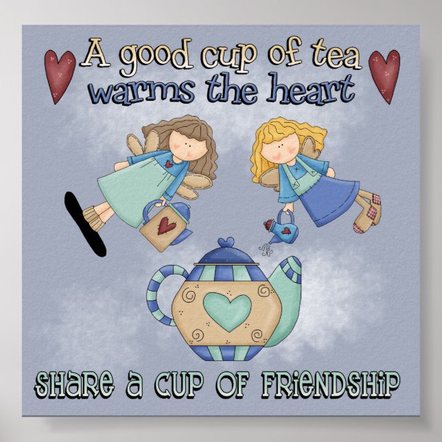 A cup of tea poster (Front)