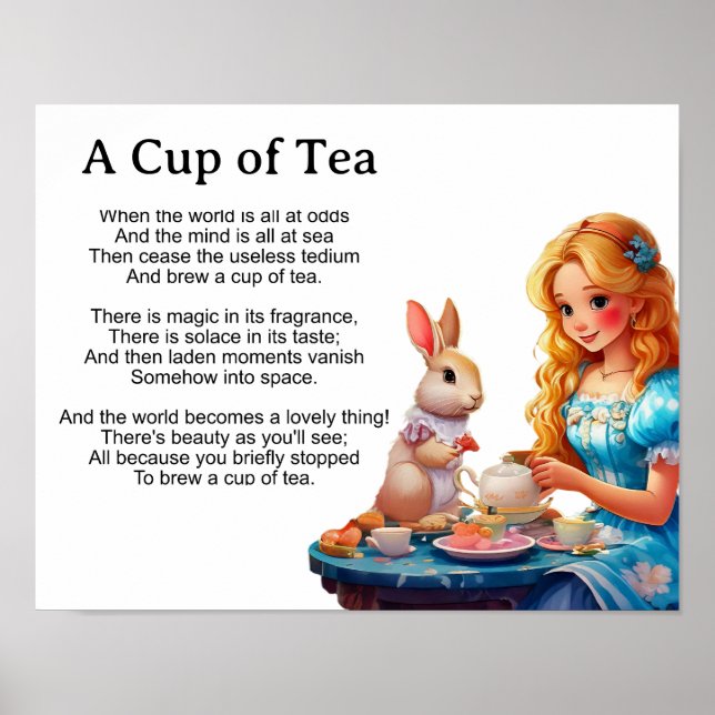 A cup of tea- poster (Front)
