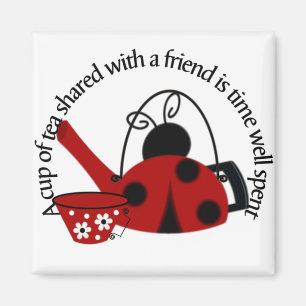 A Cup of Tea shared with a Friend Magnet