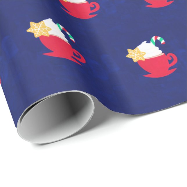 A Cup of 'Tis The Season Wrapping Paper (Roll Corner)