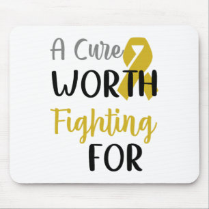A Cure Worth Fighting For Childhood Cancer Awarene Mouse Mat