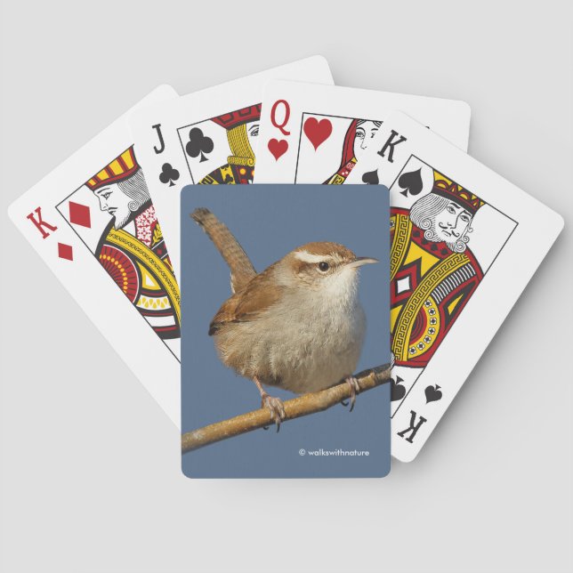 A Curious Bewick's Wren in the Tree Playing Cards (Back)