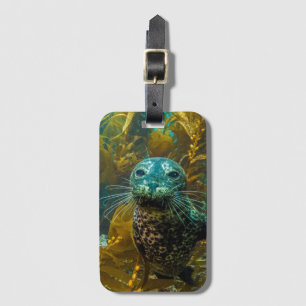 A Curious Harbour Seal Kelp Forest Santa Barbara Luggage Tag
