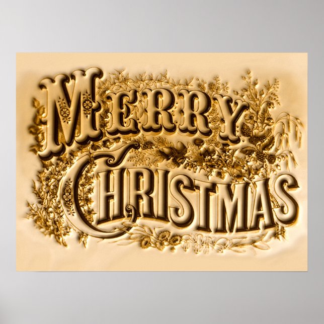 A Currier and Ives Merry Christmas Poster (Front)