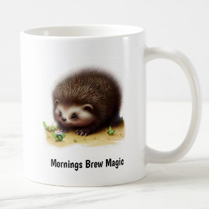 A Cute 3D Painted North American Porcupine Coffee Mug