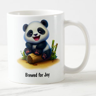 A Cute 3D Painted Panda Coffee Mug