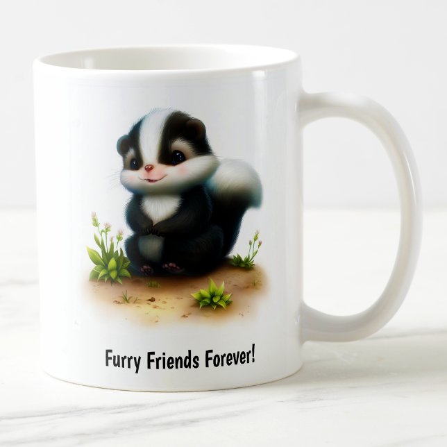 A Cute 3D Painted Skunk Coffee Mug (Creator Uploaded)