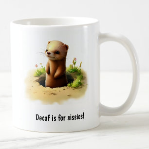 A Cute 3D Painted Weasel Coffee Mug