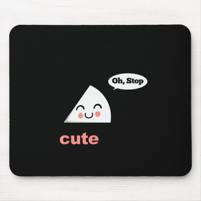 A Cute Angle Funny Math Pun Acute Angle  Mouse Mat (Front)