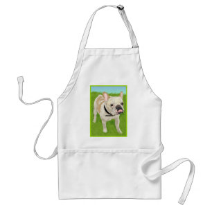 A cute Artistic & Whimsical French Bulldog Standard Apron