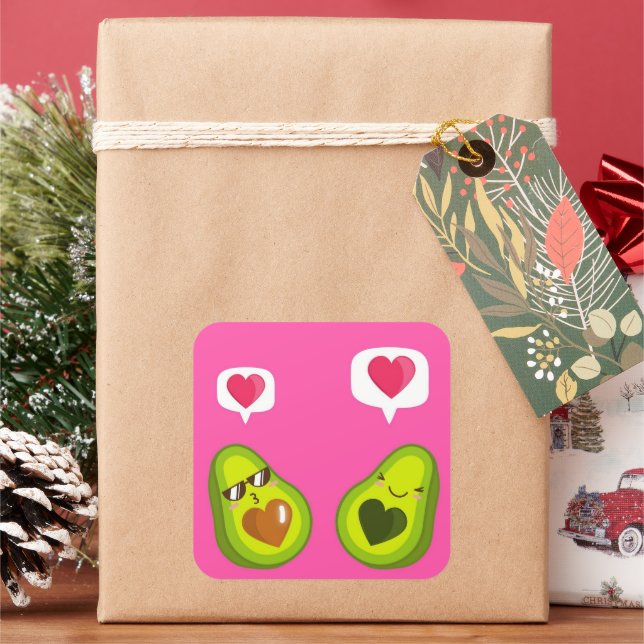 A CUTE AVOCADO STICKERS (Holiday)