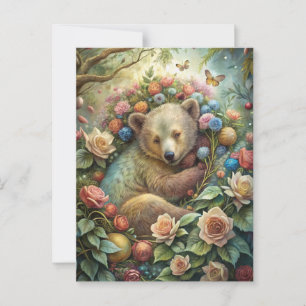 A Cute Baby Bear Postcard