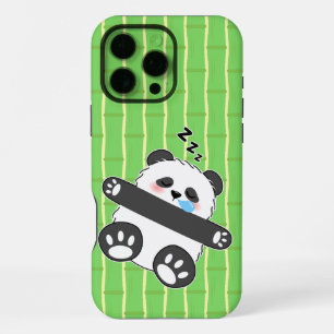 A Cute Baby Panda Sleeping Peacefully iPhone 16 Pro Max Case