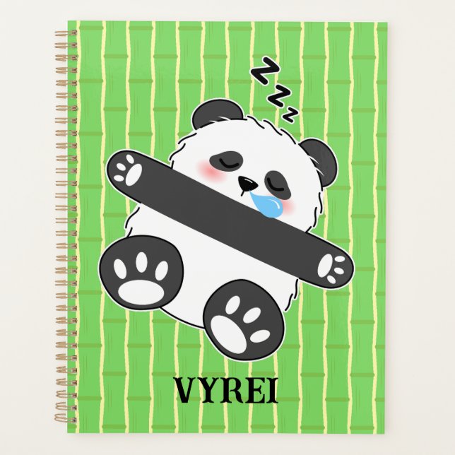 A Cute Baby Panda Sleeping Peacefully Planner (Front)