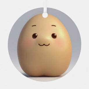A Cute Baby Potato Metal Tree Decoration