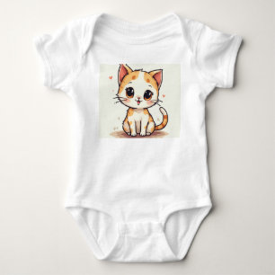 a cute cat Baby Bodysuit