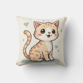 a cute cat cushion