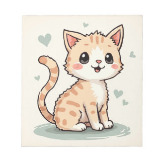 a cute cat notepad