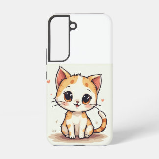 a cute cat samsung galaxy case