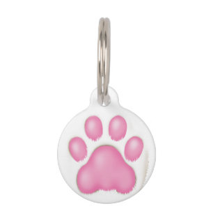 a cute cat's paw. pet tag