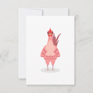 A Cute Chicken Thank You Card