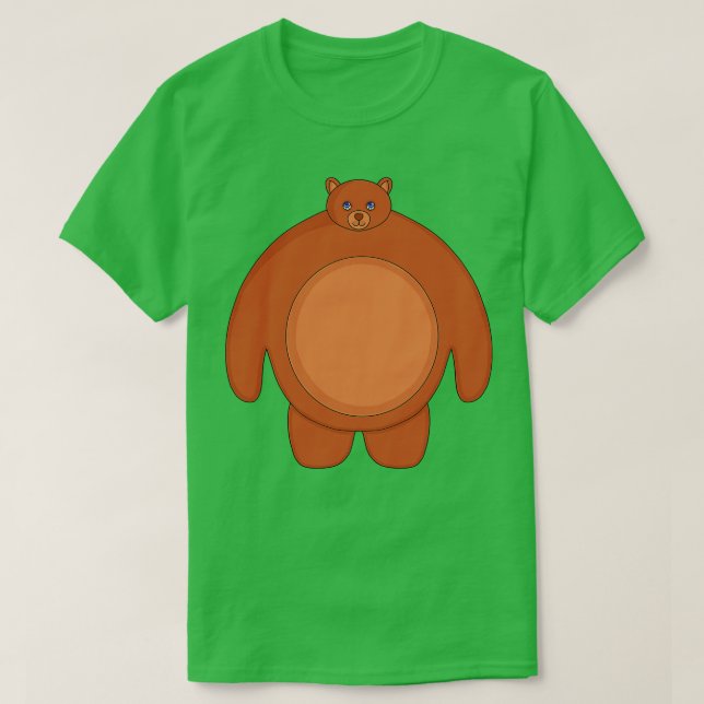 A Cute Chubby Bear T-Shirt (Design Front)