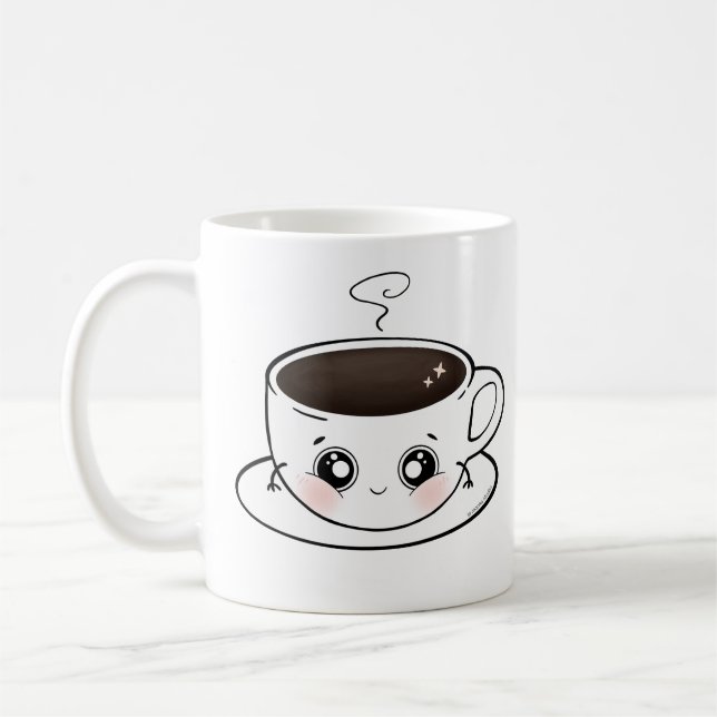 A cute cup of coffee - Kawaii (Left)