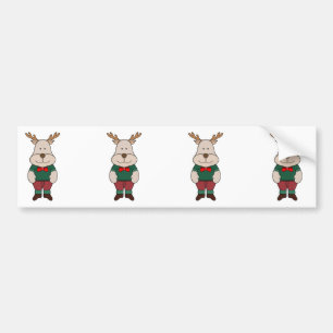 A cute deer bumper sticker