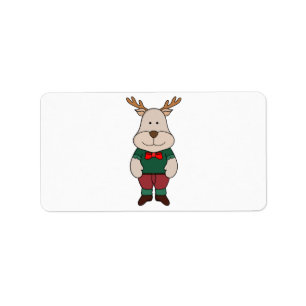 A cute deer label