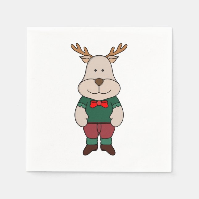 A cute deer napkin (Front)