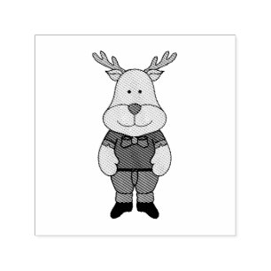 A cute deer self-inking stamp