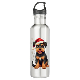 A cute dog Border Collie [RB#10009]  710 Ml Water Bottle