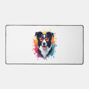 A cute dog Border Collie [RB#10009]  Desk Mat