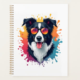 A cute dog Border Collie [RB#10009]  Planner