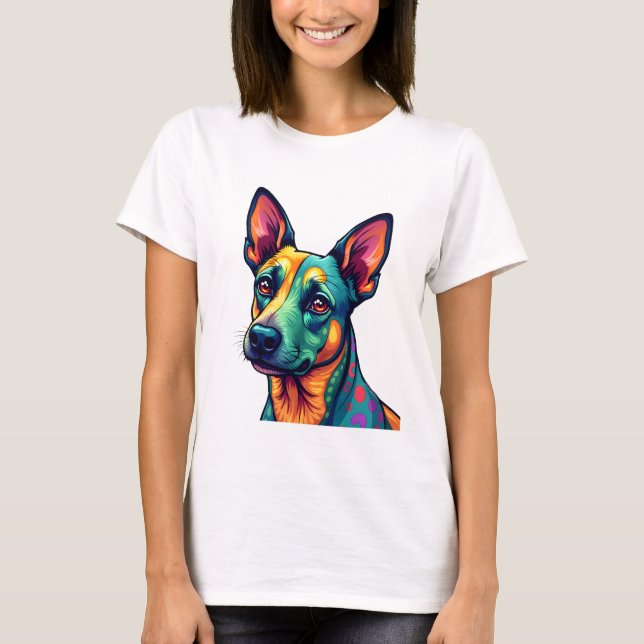 A cute dog Border Collie [RB#10009]  T-Shirt (Front)