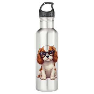 A cute dog King Charles Spaniel 710 Ml Water Bottle