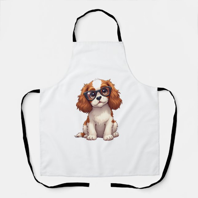 A cute dog King Charles Spaniel COPY Apron (Front)