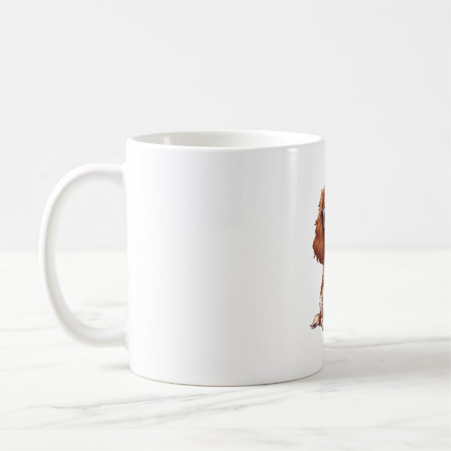 A cute dog King Charles Spaniel COPY Coffee Mug (Left)