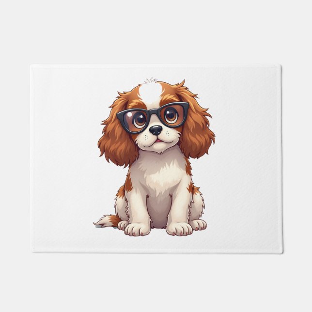 A cute dog King Charles Spaniel COPY Doormat (Front)