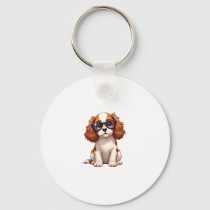 A cute dog King Charles Spaniel COPY Key Ring