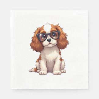 A cute dog King Charles Spaniel COPY Napkin