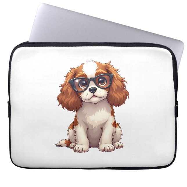 A cute dog King Charles Spaniel  Laptop Sleeve (Front)