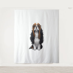 A cute dog King Charles Spaniel Tapestry