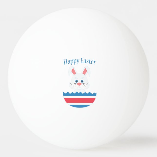 A cute easter bunny ping pong ball (Front)